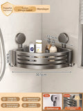 Bathroom Storage Shelf Suction Cup Perforation-Free Bathroom Triangle Toilet Wash Counter Corner Bathroom Storage Shelf