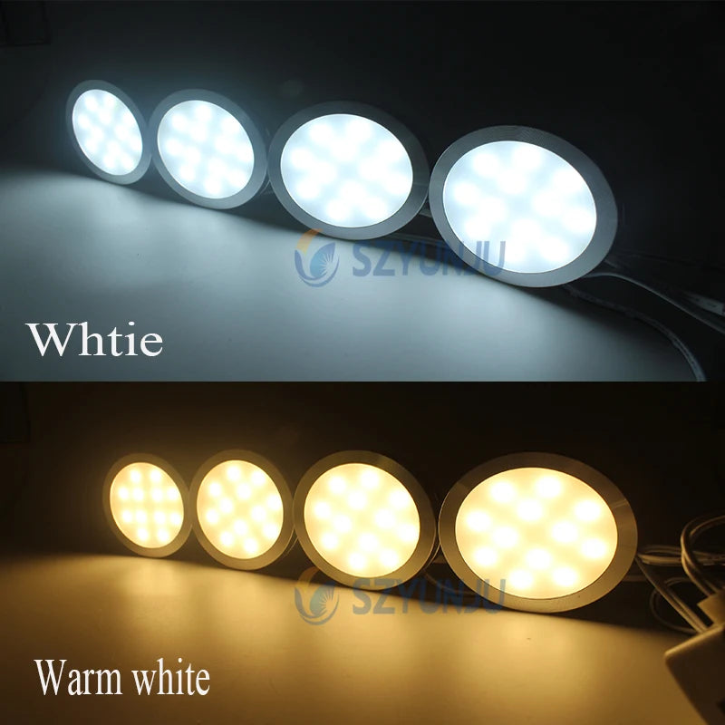 LED cabinet light 2W with DC 12V power adapter indoor lighting for under kitchen cabinet Home wardrobe Showcase lamp decor