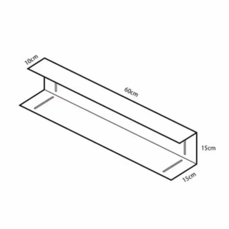 Modern Light Luxury Style Bar Coffee Shop Minimalist Art Pendant Wall-Mounted Decoration Stainless Steel Storage Rack Customized