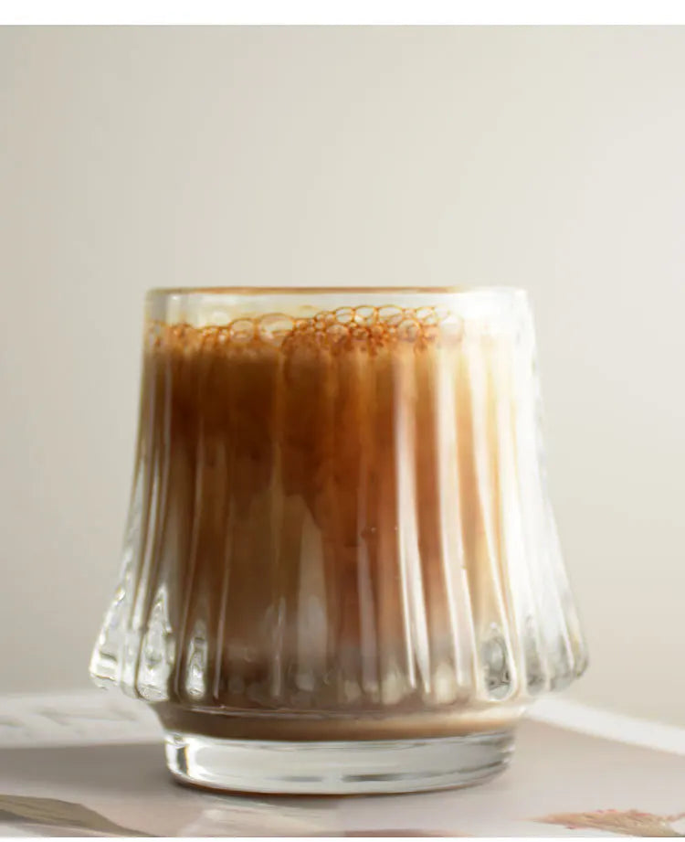 Japanese Style Glass Coffee Cup Transparent Whiskey Water Cup Creative Wine Beer Cocktail Cups Drinkware Glasses 2025 New
