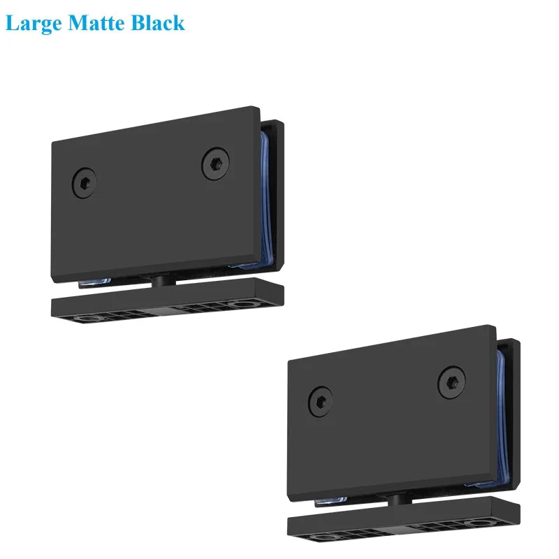 1Pair SUS304 Framless Glass Door Pivot Hinge For Shower Enclosure Commercial Entry Cubicle