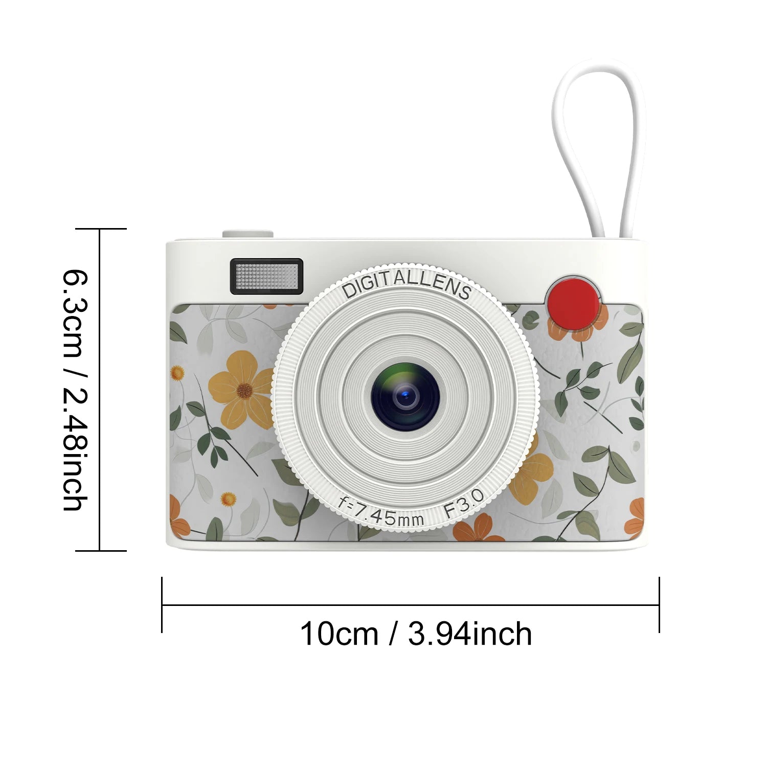 Kids HD Digital Camera 1080P  Compact Camera with 2.4 Inch Screen Built-in Battery Rechargeable Camera for School Gift