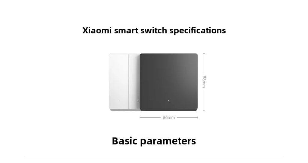 Xiaomi Smart Wall Switch Single Double Triple Key Dual Control Live&Neutral Line Work for Smart Light Mi home App