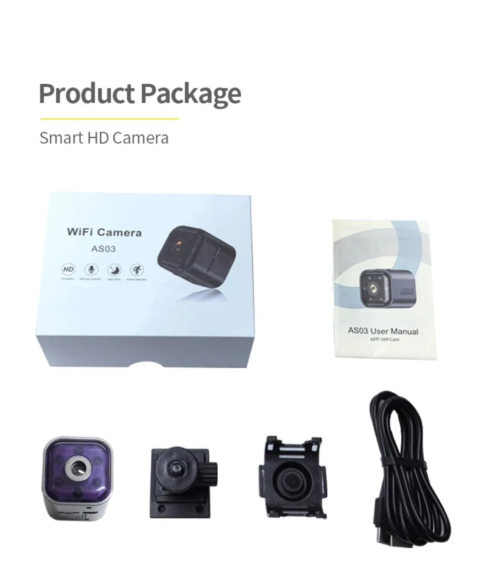 Smart wifi security camera mini camera High Power Low Power Wireless Wifi Action Camera Baby Monitor