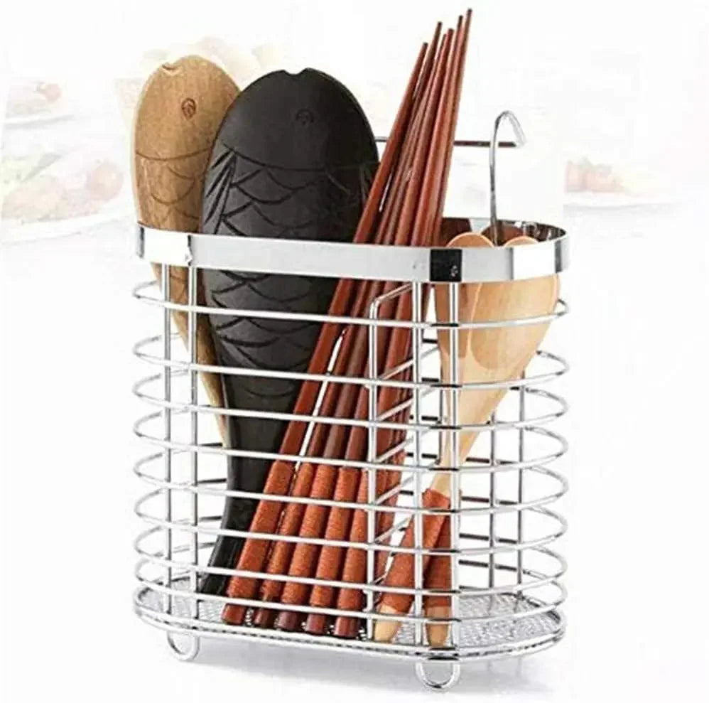 Kitchen Organizer Rack Stainless Steel Dish Cutlery Rack Drainer Drying Tray Kitchen Utensil