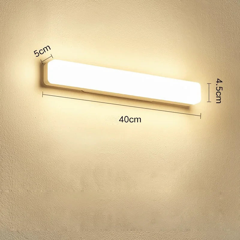 Modern LED Wall Light Bathroom 13W/18W Wall Lamp Bathroom Lights Toilet Mirror Line Lamp Bedroom Make Up light Warm/Cold White
