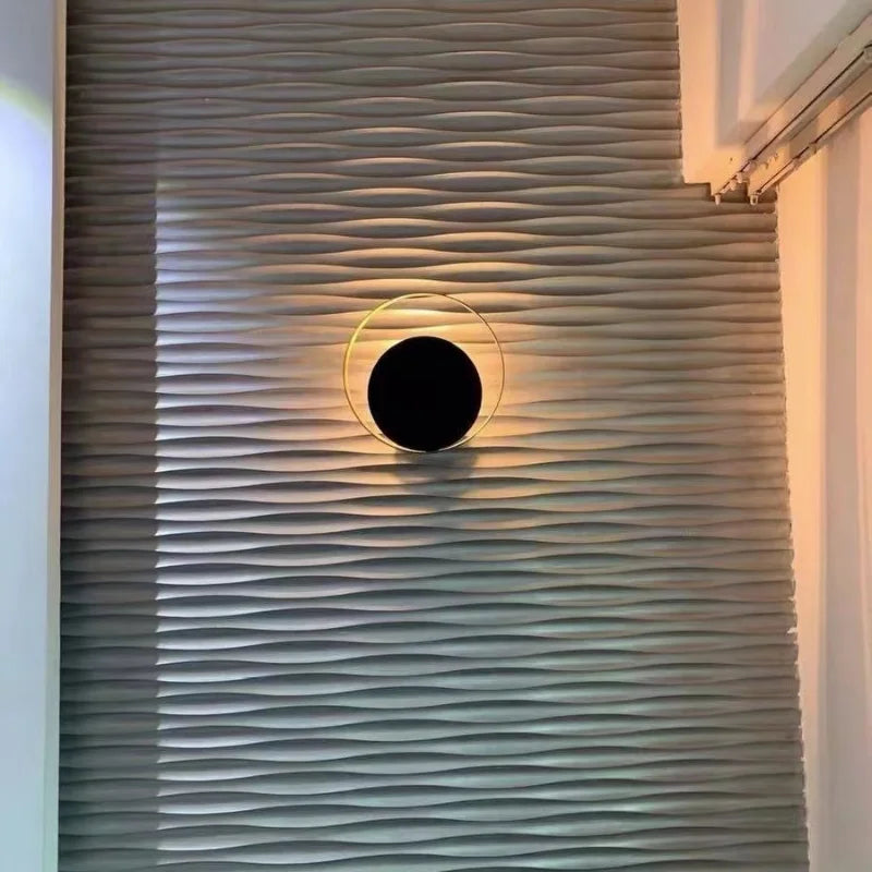 Nordic Modern Light Luxury Marble Wall Lamp Bedroom Background Led Lighting Decoration Creativity Mirror Aisle Sconce Indoor