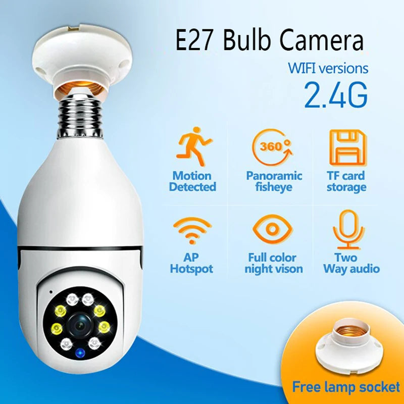 Security Camera 4K FullHD WiFi Surveillance With Motion Detection Infrared Night Vision Security Cam