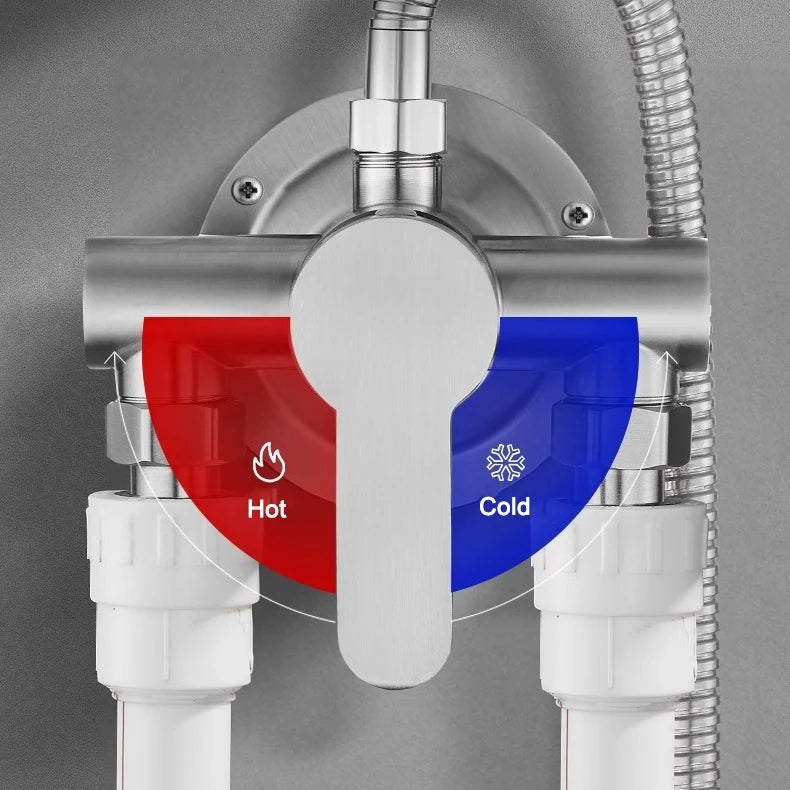 Toilet Shower Mixer Tap Hot and Cold Switch Shower Faucet 304 Stainless Steel Bathroom Accessries Hot & Cold Shower Accessories