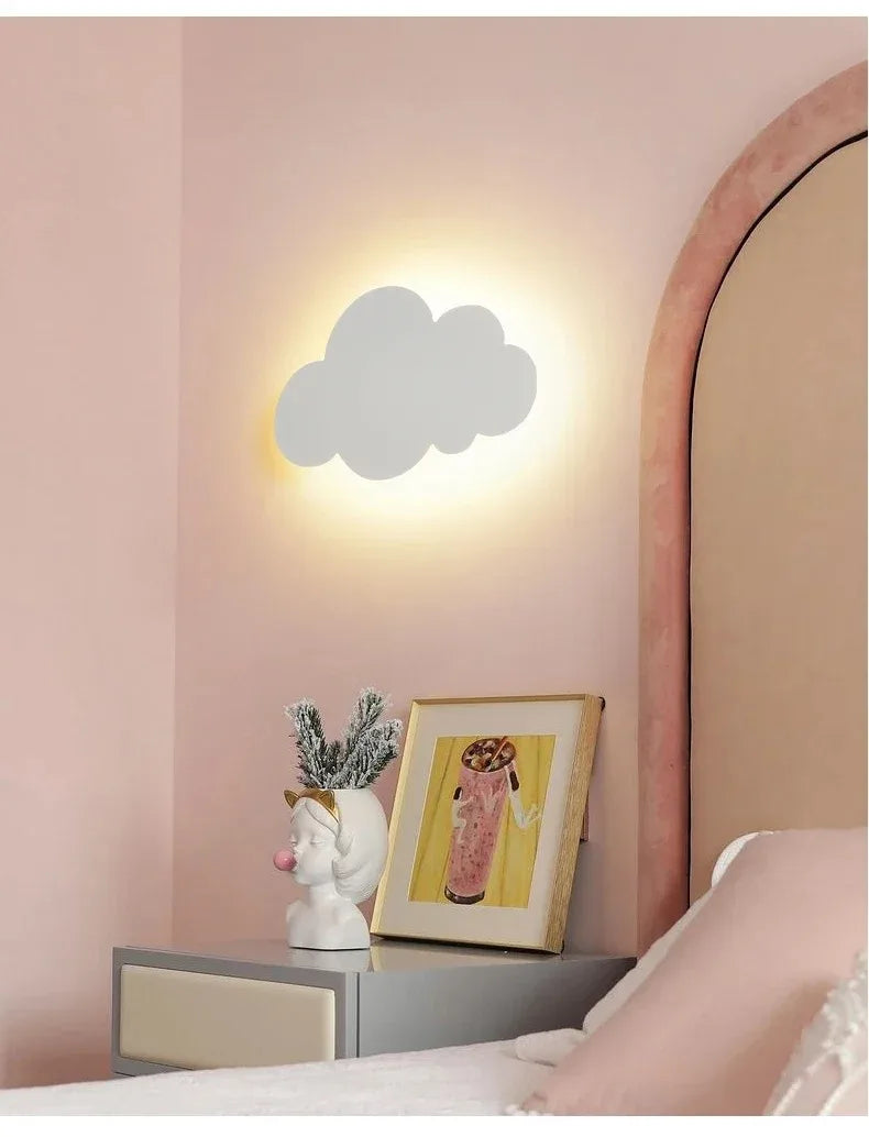 LED Cloud Wall Lamp Touch Control Dimmable Modern Wall Light for Kids Children's Bedroom Living Room Decor 220v