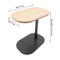 C Shaped Side Table Adjustable Height Compact Coffee Table 360 Rotatable Desktop Surface Modern Light Luxury Style