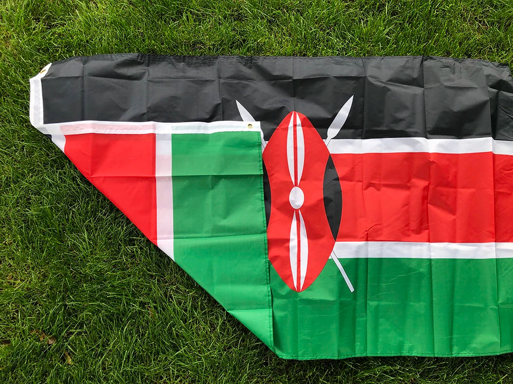 SKY FLAG Kenya Flag 90x150cm High Quality Polyester Standard Hanging Ken Ke Kenya Flag For Decoration