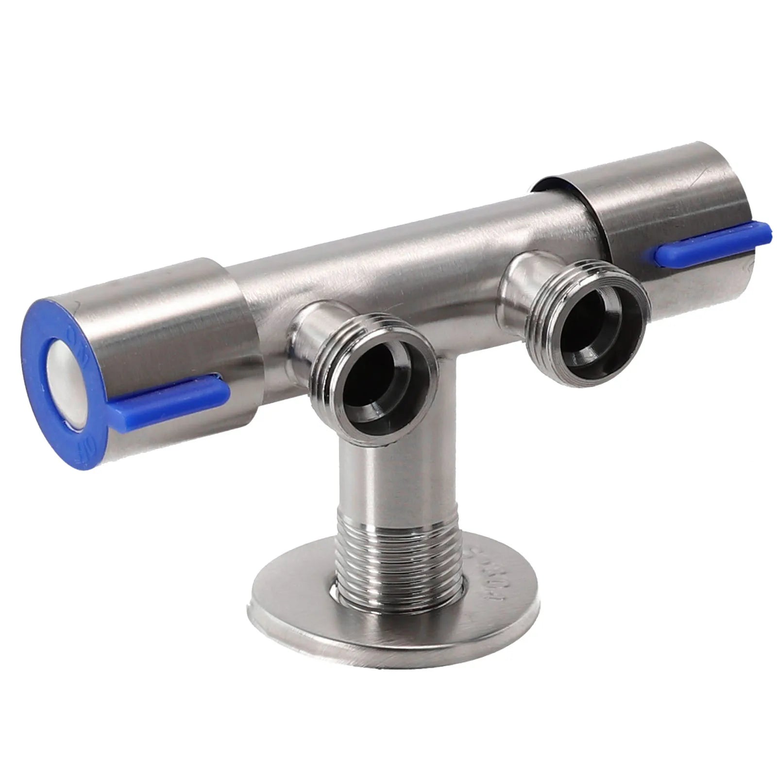 Bathroom Double  Handle Faucet  Dual Control  Stainless Steel Cold Water Faucet Bathroom Washing Machine Faucet Triangle Valve