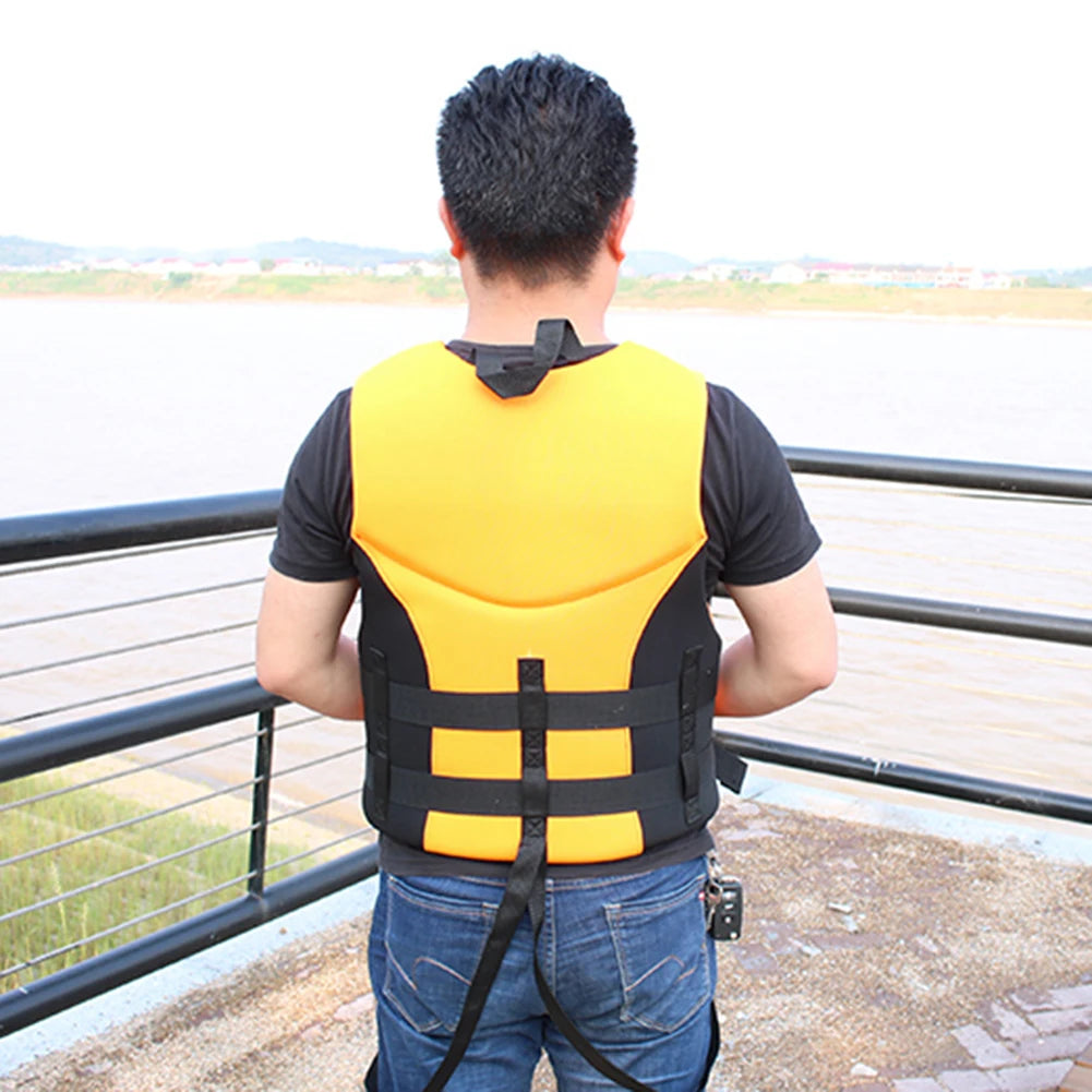 Fishing Water Ski Vest Buoyancy Boating Skiing Driving Vest Lightweight Safety Buckle Floating Foam for Surfing Sailboard Rowing