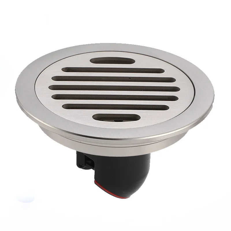 304 Stainless Steel Round Floor Drains Deodorant Drainer Shower Strainer Cover Bathroom Accessories Silver
