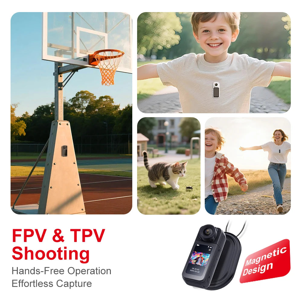 Thumb Camera Motion HD Pocket Camera DV Pet First-Person POV Camera for Outdoor Carrying and Cycling Recording