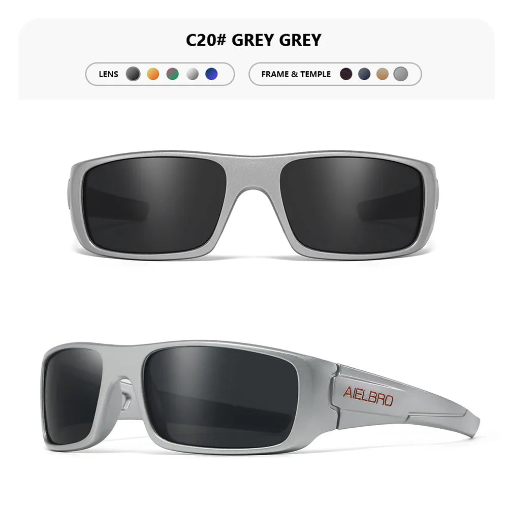 4PCS Sun Glasses – Unisex Square Frames with UV400 Lens, Perfect for Driving, Golf, Fishing All-Weather Outdoor Activities