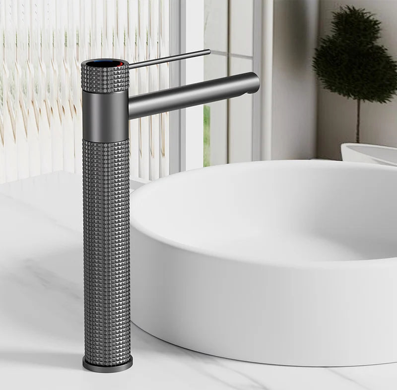 Black Basin Faucet Bathroom Washbasin Water Mixer Tap Hot Cold Water Basin Sink Tap Bathroom Faucet Tap Brushed Gold Faucet