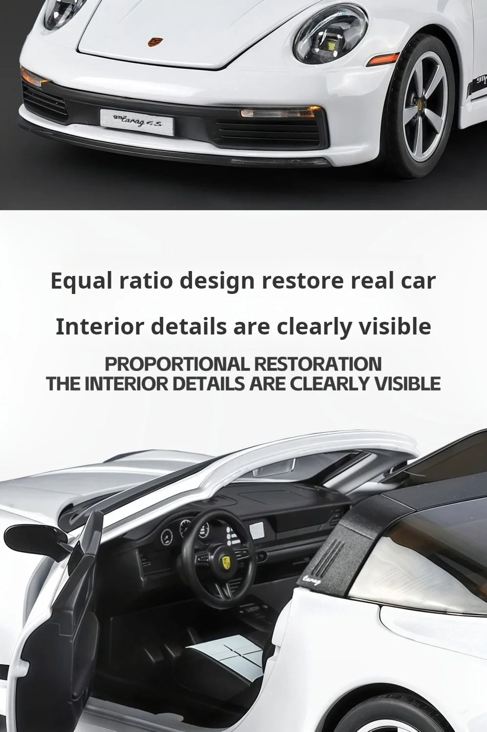 1:32 new folding convertible Porsche 911 alloy car model simulation Sound& light Fashion Exquisite collectibles Boys Toy Gift