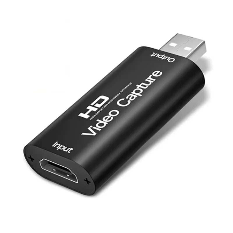 HDMI-compatible Video Capture Card 1080P USB 2.0 Video Grabber for PS4 Game DVD Camcorder Camera Record video Live Streaming ﻿