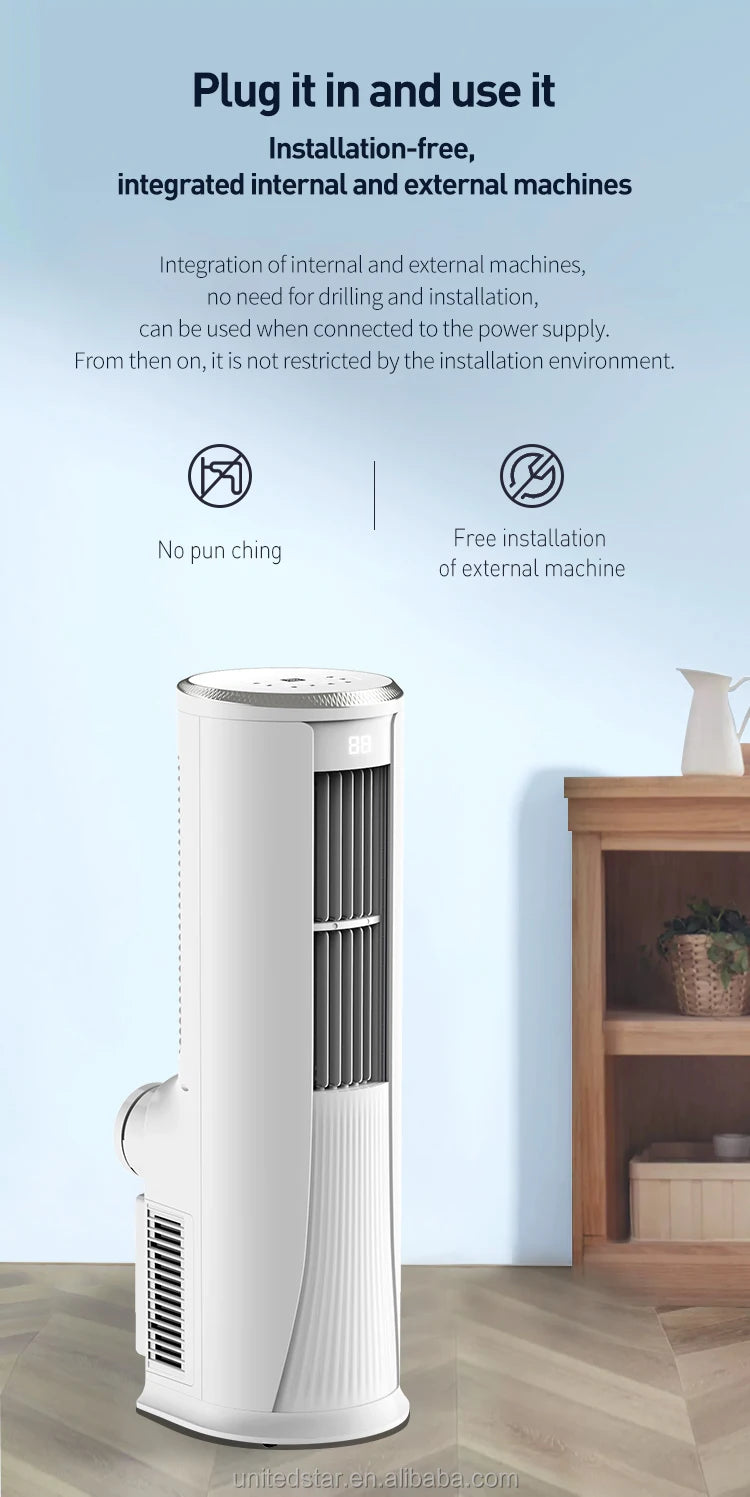 22000BTU Portable Air Conditioner Smart Cooling AC Climatiseur Air Quality Conditioning for Home Use