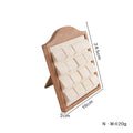 1 Pcs Wood Earrings Ring Photo Frame Jewelry Display Stand Jewelry Rack Velvet Jewelry Storage Tray Store Counter Props Show
