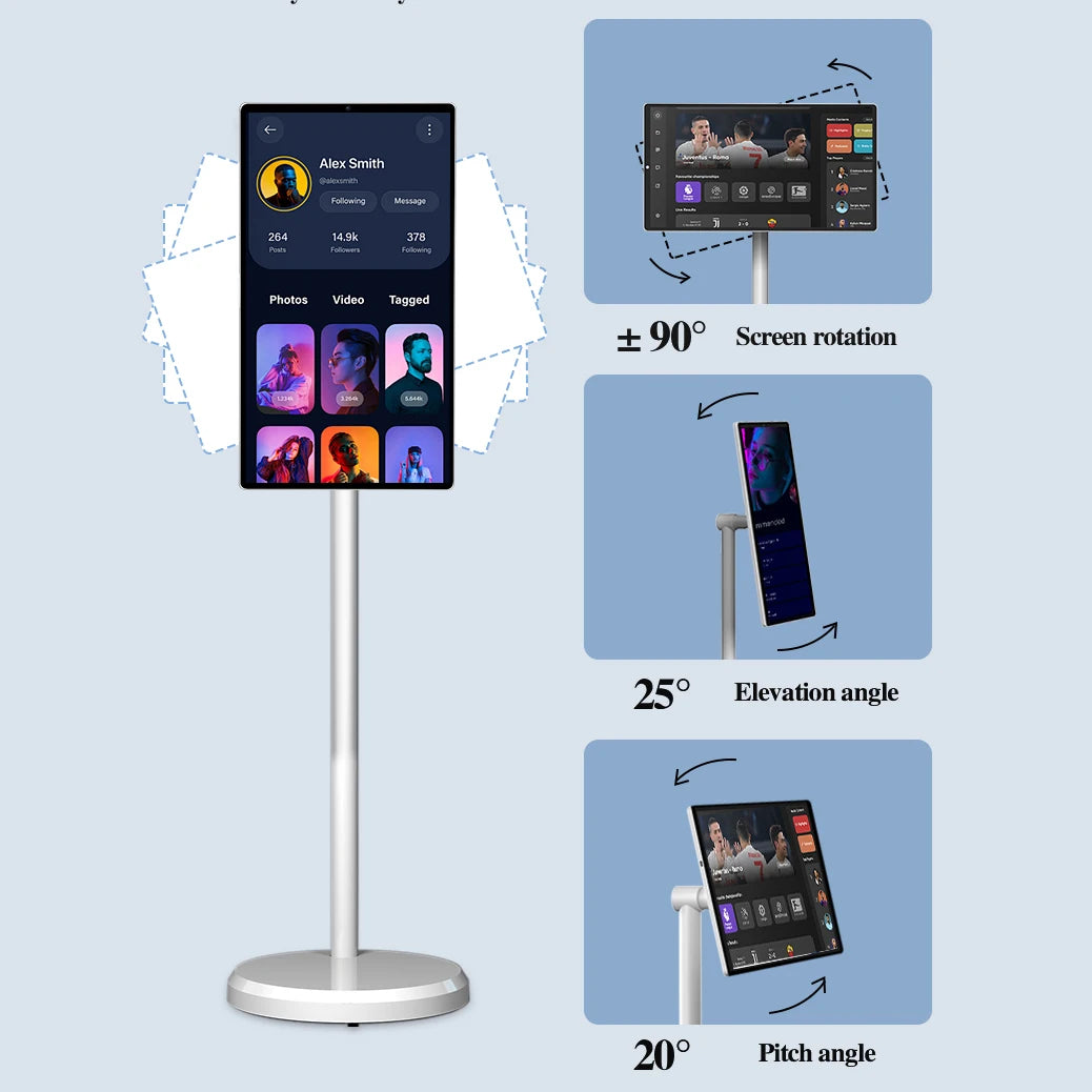 Wholesale Price 21.5 Inch Internet Tv Build In 5 Hours Battery Interactive Smart Led Tv Smart Tv With Ips Touch Screen