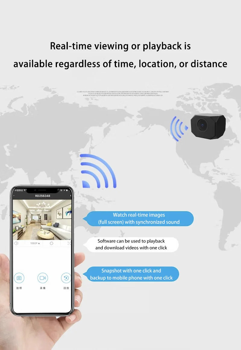 New 1080P HD Mini WiFi Camera AP Hotspot Remote Monitor Portable Small Camcorder Home Security Surveillance Smart Camera