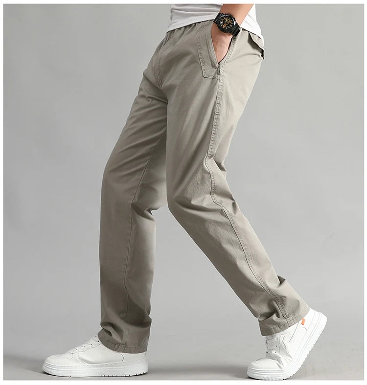 Men's Cargo Pants Summer Spring Cotton Workwear Large Size 6XL Casual Climbing Joggers Sweatpants Hombre Autumn Work Trousers