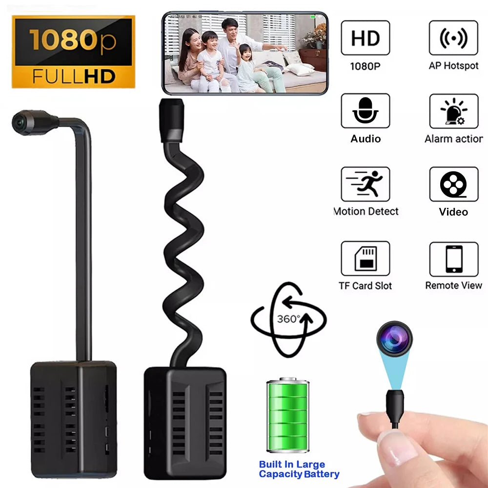 HD 1080P Mini Camera Motion Detection WiFi Camera Video Recorder Indoor Security Protection Surveillance Camcorder Remote View