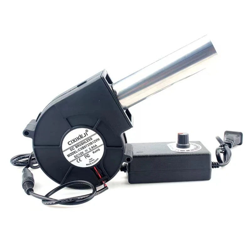 BBQ Fan Air Blower Handheld Barbecue Air Fan Lightweight Portable Fan US/EU Plug 85AD