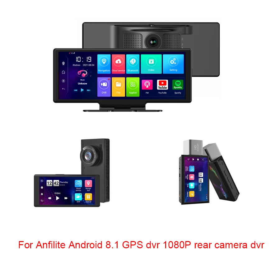 AHD 1080P Rear Camera 4 Pin Automatic Reversing Rearview Mirror Cam for Car DVR Carplay Android Auto Dash Cam Video Recorder
