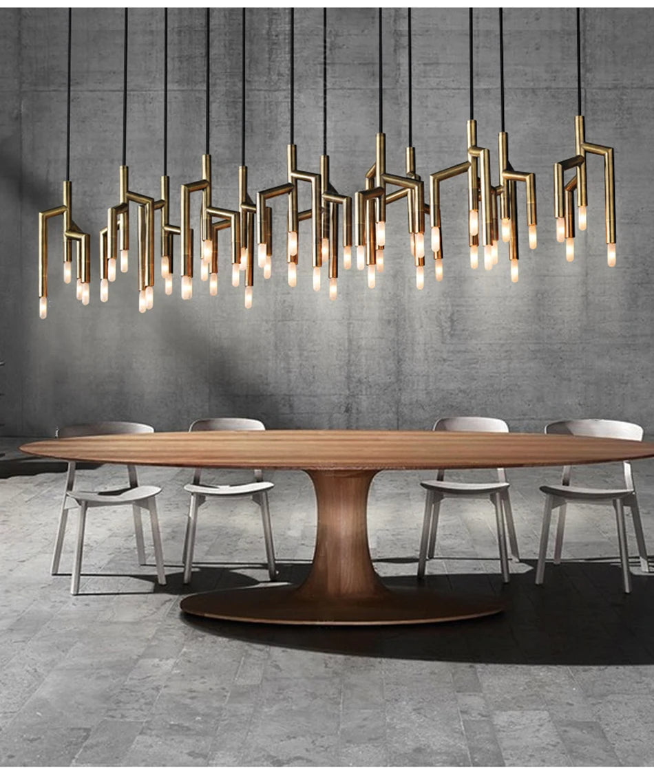 Modern Light Villa  Tree Branch Staircase Chandelier Lighting,Luxury Designer Restaurant Light in the Bedroom Home Decor