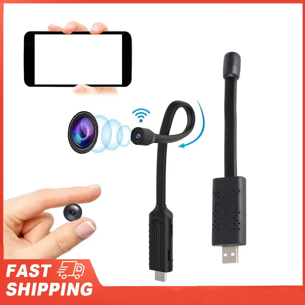 USB WiFi Security Camera 1080P HD Wireless Mini Camera with Motion Detection/Night Vision for Home Car Baby Monitor Indoor