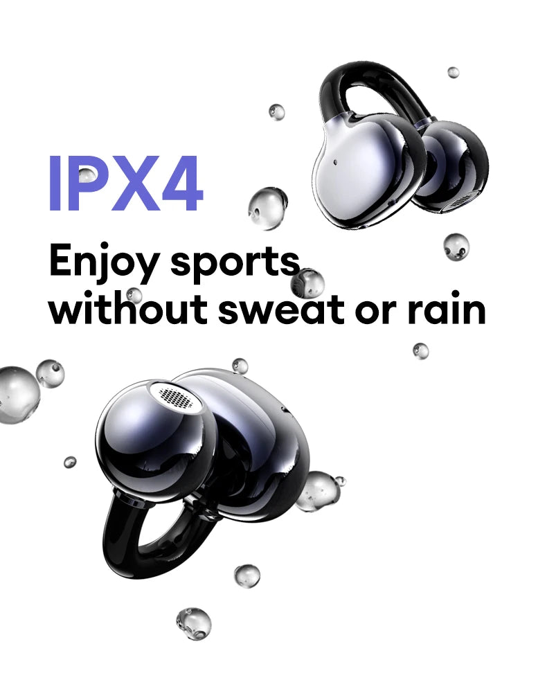 Choice Lenovo LE302 OWS Ear Clip Earphones Wireless Bluetooth 6.0 Headset HD Call Earbuds Low Latency Gaming Headphones New