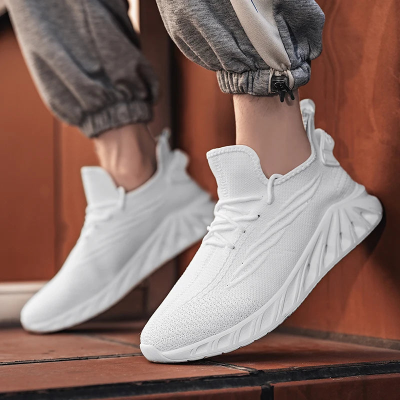 Marathon Running Shoes Casual Men Sports Outdoor Lightweight Shock-Absorbing HardWearing Male Comfortable Athletic WalSneakers