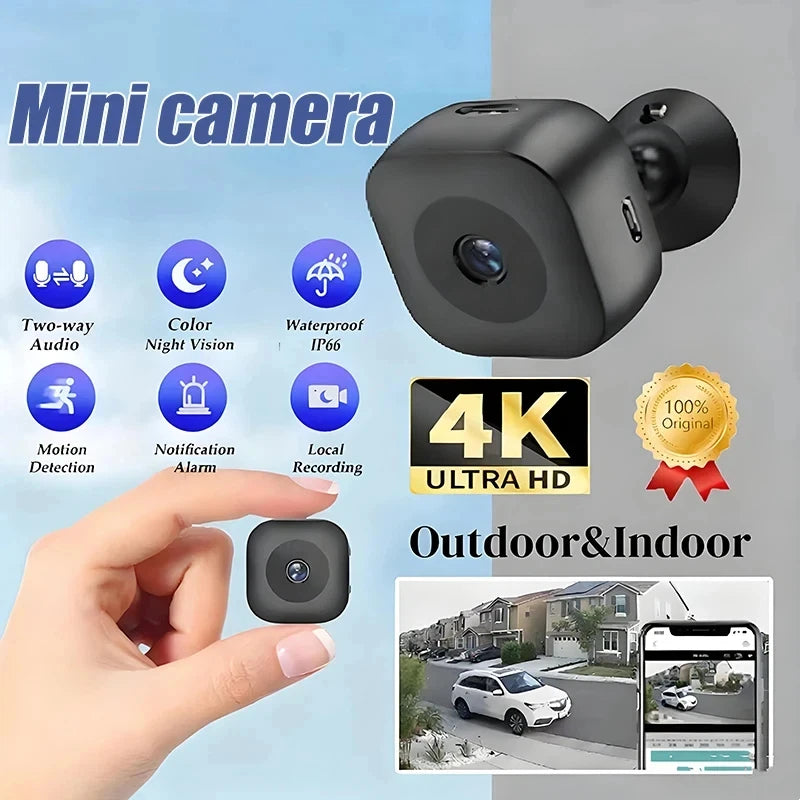 Mini HD 4K Camera WiFi Wireless Monitoring Security Protection Remote Monitor Camcorders Video Surveillance Smart Home 2026