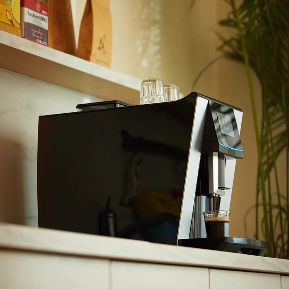 Automatic coffee machine high definition touch screen one-click milk foam automatic cleaning coffee machine home and commercial