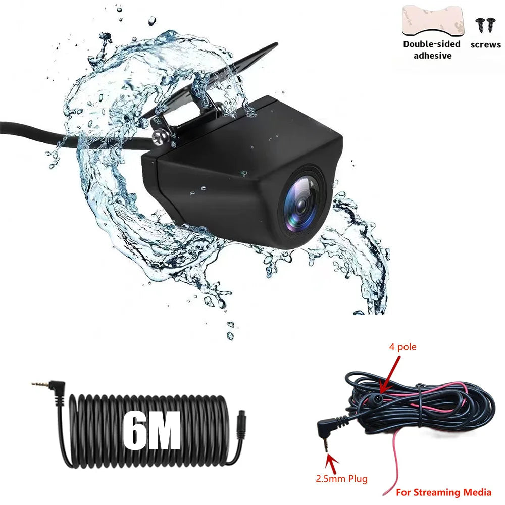AHD1080P HD Rear Camera Night Vision IP68 Waterproof Cam  For Car DVR Wide Rearview Stream Media Dash Cam
