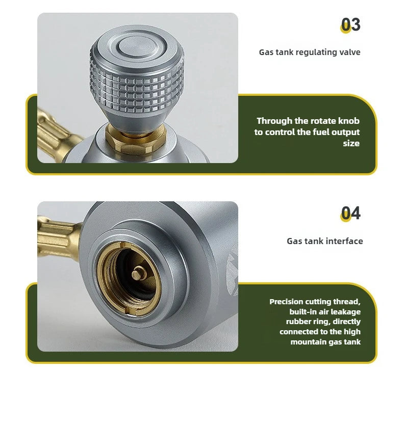 Campingmoon XD-6 Stainless Steel Fire Torch for Outdoor Camping and Barbecue Camping Gear