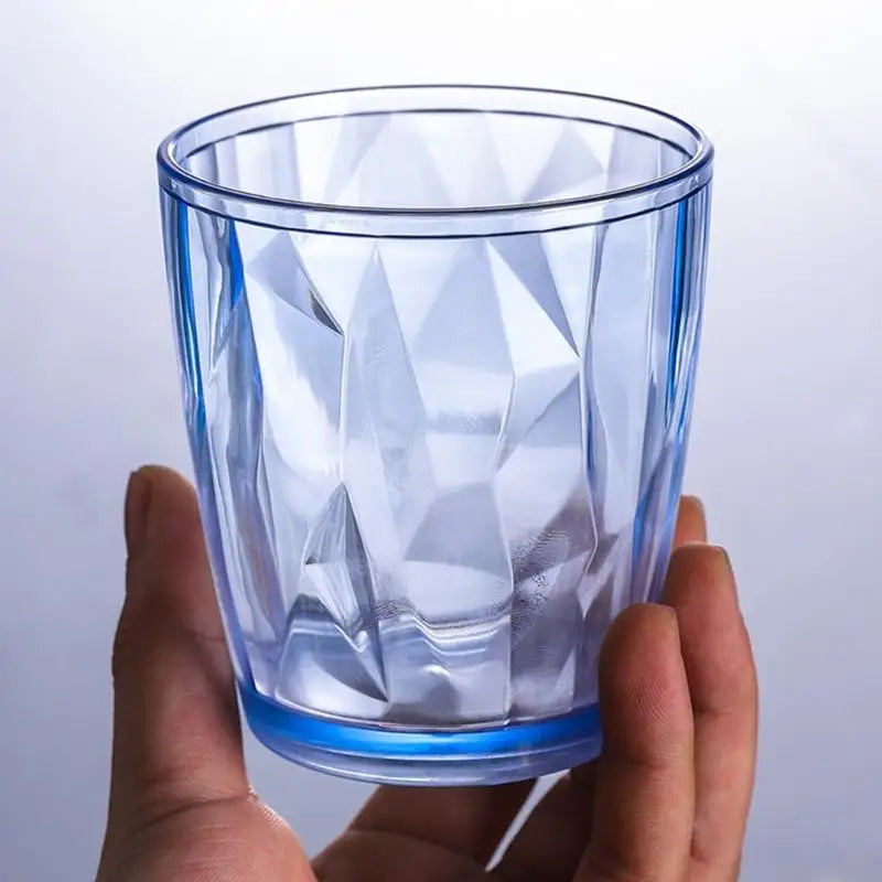 2025 New Shatterproof Acrylic Water Tumblers 490ml Unbreakable Drinking Glasses Reusable