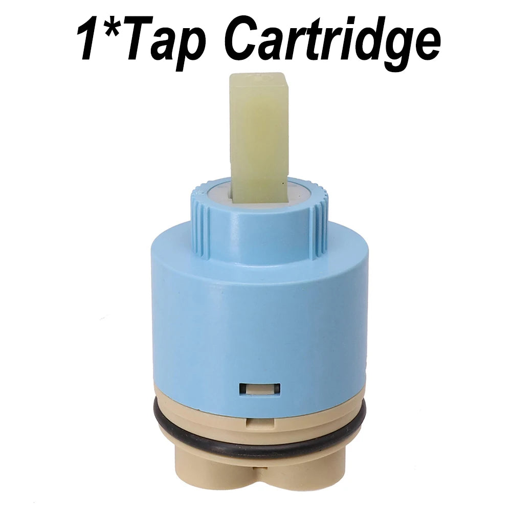 Fit For Most Sink Faucets Lever Tap Mixer Tap Cartridge Bathroom Kitchen 35/40mm Ceramic Disc Fittings Parts Tools