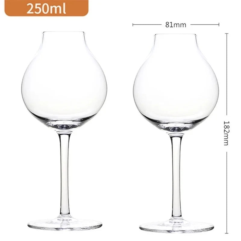2Pcs Professional Blender's Whiskey Copita Nosing Glass,Tulip Bud,Whisky Crystal,XO Chivas Regal Goblet Cup,Wine Serving Glasses