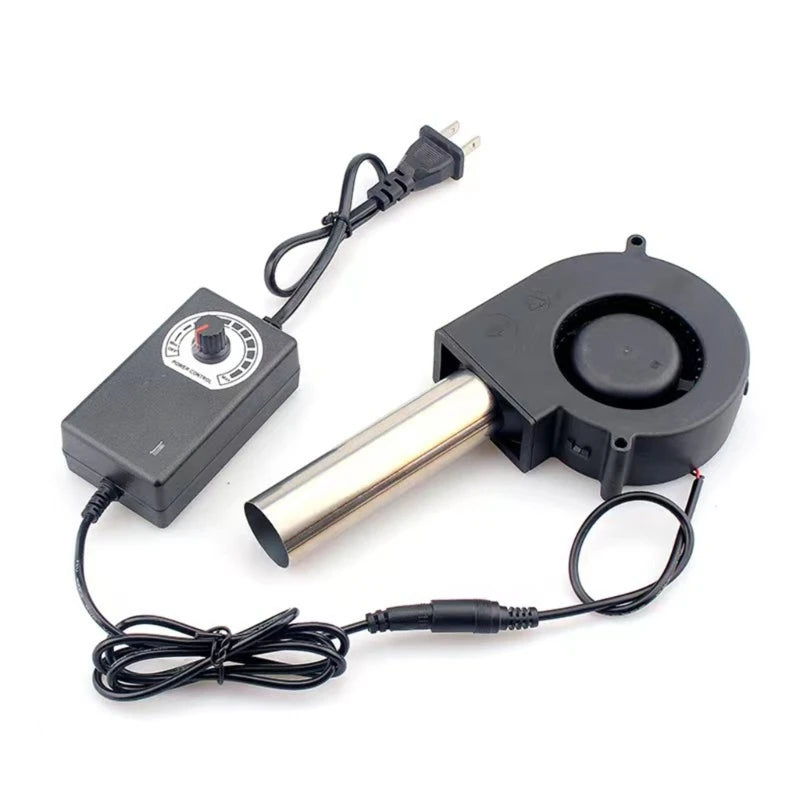 BBQ Fan Air Blower Handheld Barbecue Air Fan Lightweight Portable Fan US/EU Plug 85AD