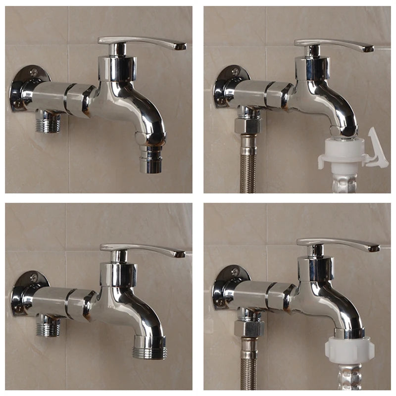 1/2" 3/4" Bathroom Faucet Fixed Base Wall Mounted Tap Installation Adapter Universal Connector Shower Inlet Outlet Valve Parts