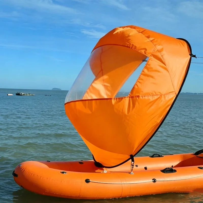 Water Proof Pvc Kayak Wind Sail Universial Portable Kayak Canoe Inflatable Boat SUP Board Wind Sail Surf Water Sport Accessories