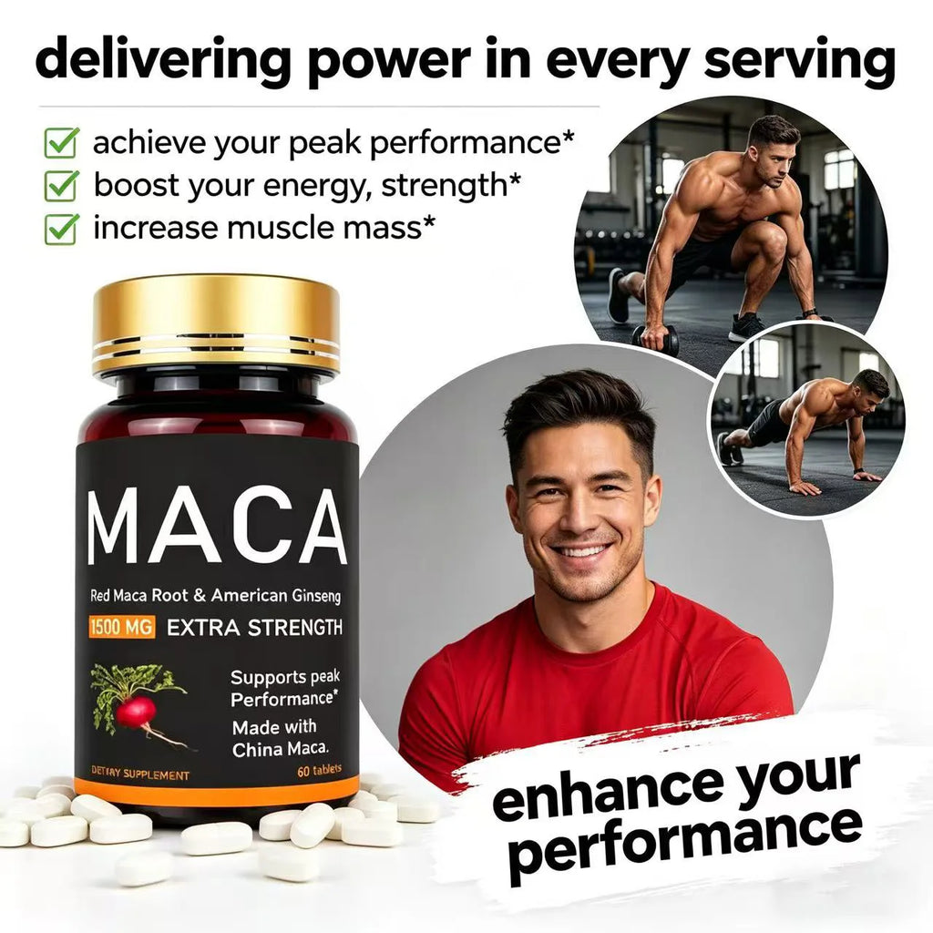 Original Ashwagandha, Shilajit & Maca Tablets, Male Supplement, Immunity Capsules for Men
