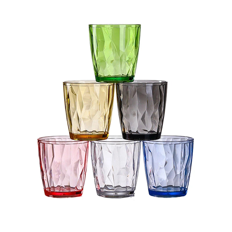 Acrylic Drinking Glasses Shatterproof Water Tumblers Unbreakable Reusable Beer Champagne Cup Dishwasher Safe For Party