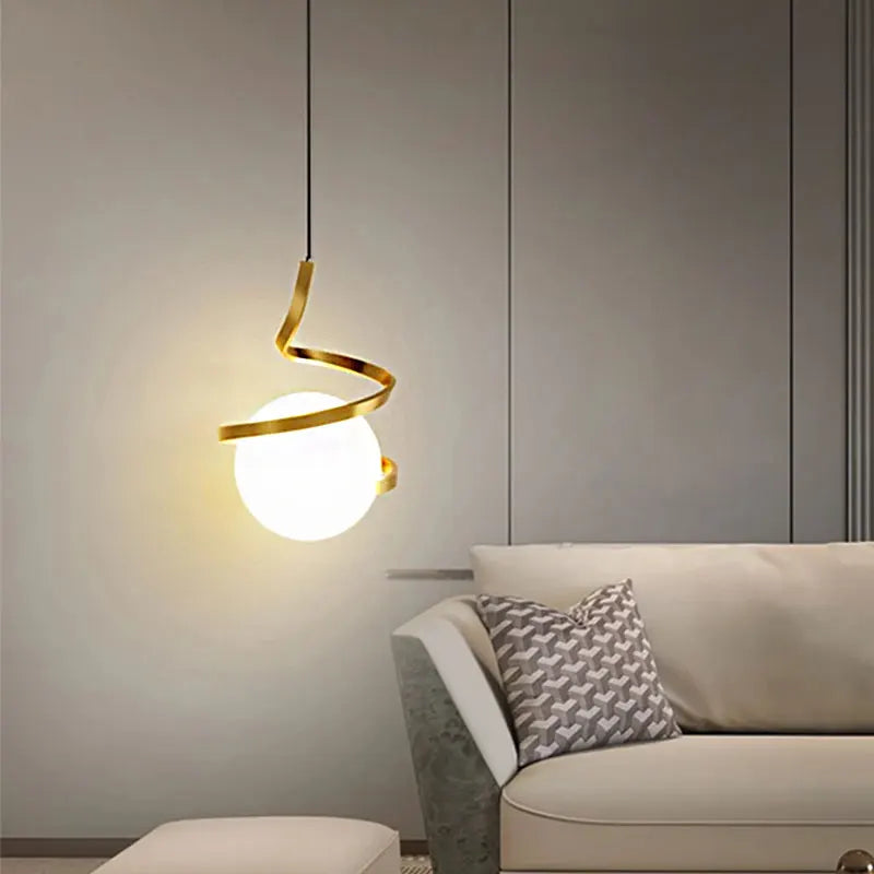 Modern LED Pendant Lights Indoor Lighting Glass Hanging Lamp For Home Dining Tables Bedside Kitchen Living Room Decoration Light
