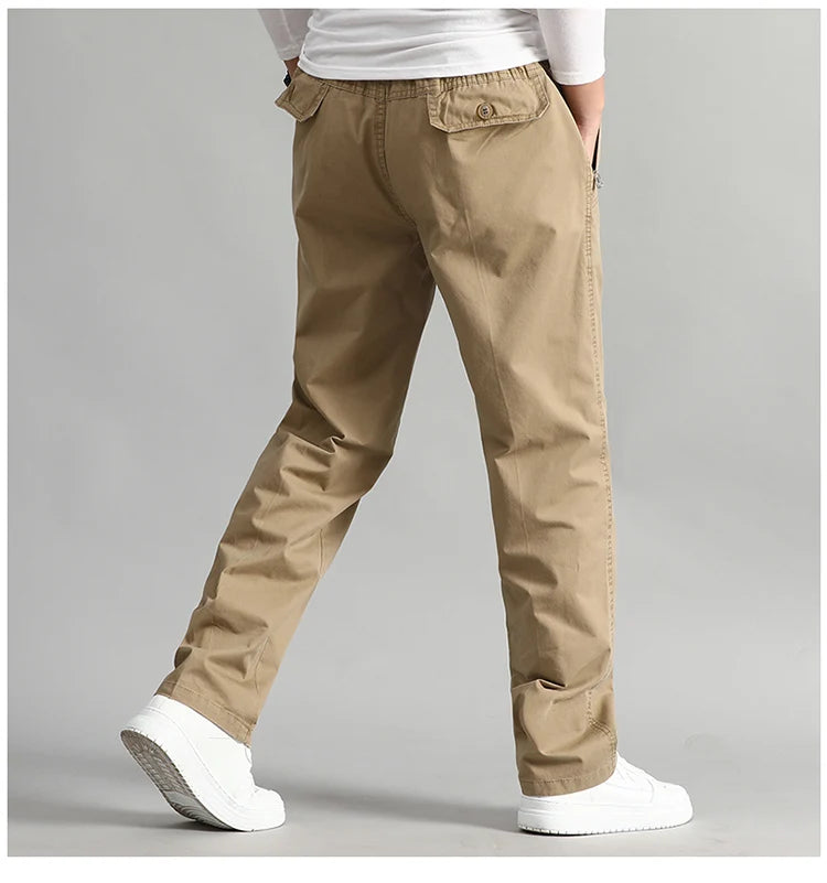 Men's Cargo Pants Summer Spring Cotton Workwear Large Size 6XL Casual Climbing Joggers Sweatpants Hombre Autumn Work Trousers